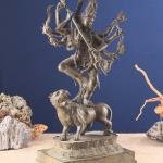 Indonesian Bronze Goddess Kali Sculpture | 22" Vintage Art | 5.54kg Sacred Masterpiece | Divine Power Statue | Jaipurio